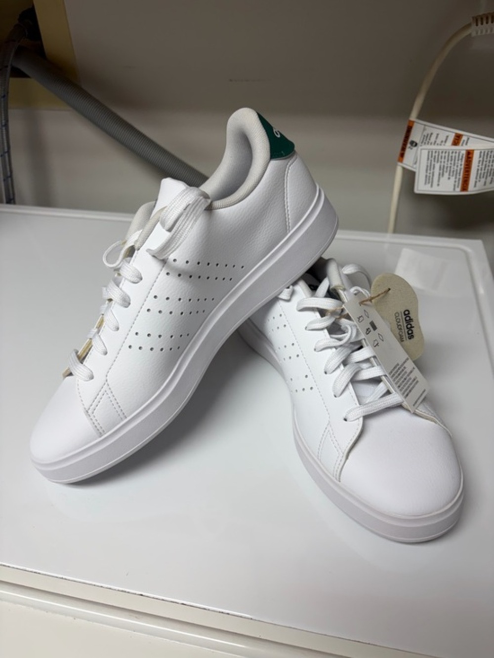 adidas White Low-Top Sneakers